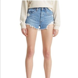Levi’s Women's 501 Cotton High-Rise Denim Shorts